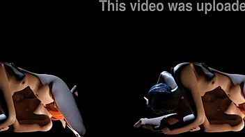 3D animation of muff diving and oral sex in a steamy lesbian scene