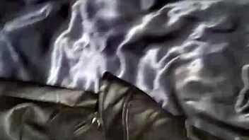 I cummed on my step sister's leather jacket by mistake