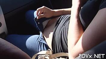 Geile Tiener 18+ Zuigt Lul in Harde Barely Legal Blowjob Scene