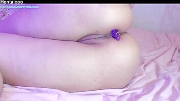 bell buttplug in tight ass