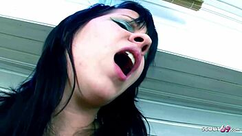 cute teen 18+ gina and blanche having wild lesbian fun 😍