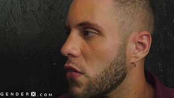 Natalie Mars gives a steamy blowjob through a gloryhole in this gay porn video