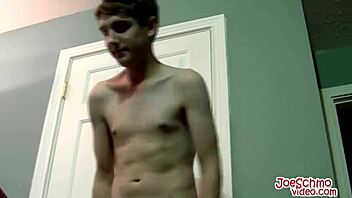 Amateur gay boy gets naughty with his thick dick