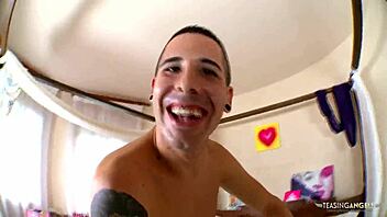 with her long legs spread in high heels, the brunette enjoys hardcore pounding