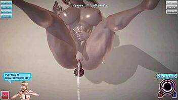 3d hentai blowjob and fucking in a game