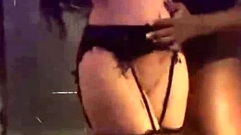 Latina prostitute bound in bondage gets oral and pussy fucked by black cock