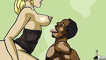 Imagine Big Black Cocks Dominating Immigrant Pussy In This Erotic Cartoon