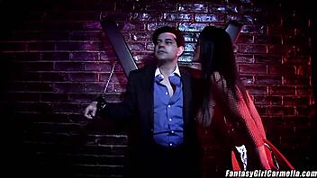 Busty Curvy Milf Dominated in Dungeon, Swallows Cum After Punishment