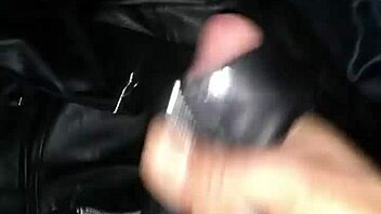 I cummed on my step sister's leather jacket by mistake