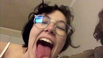 Teen performs blowjob live on webcam periscope