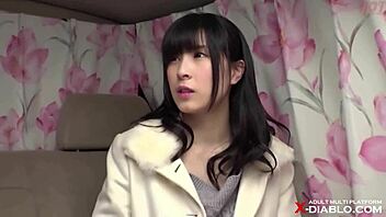 Cute Japanese Wife Gets Intense Creampie Action.