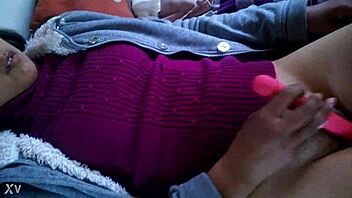 a lesbian enjoys watching porn alone