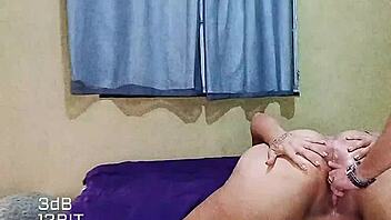 Interracial sex with a big ass and big tits babe