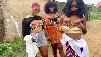 Deep feelings during outdoor lesbian pussy ride.