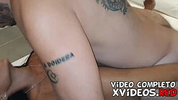 Brunette babe moans and cums on dick in amateur video