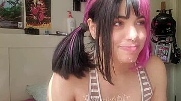 Homemade video of anal play and pantyhose