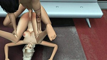 blonde babe sucks and fucks hot guy on couch 😏