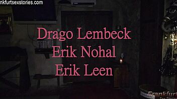 i'm the slave gettin dominated by two masters in the dungeon, suckin their cocks deepthroat and gettin facials