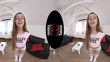 Virtual taboo - can she handle that massive dildo in her?