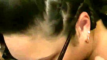 Interracial thot gives a deepthroat blowjob to a teacher