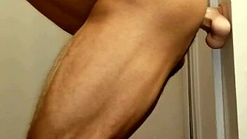 Ivory white twink has fun with dildo in shower 😊