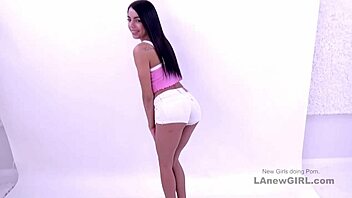 Latina babe gives anus licking and gets pussy fucked in casting video
