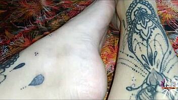 i oil up my feet to jerk you off.