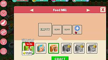 In nutaku booty farm hentai game, blonde milf explores big tits and ass in part 22