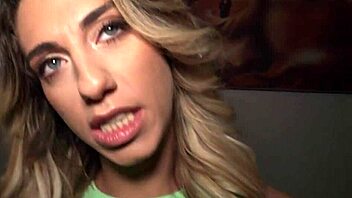 Cock-hungry babe gives a hot French lesson in POV blowjob