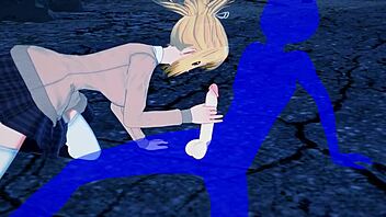 Dr Stone Hentai: Kohaku Performs Boobjob And Handjob