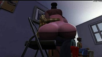 black wife’s big ass drilled near husband