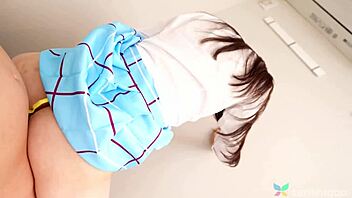 Kan ikke slutte å stønne med Mio Ito, min hot japanske knulledukke – trange fitta driver meg vill!