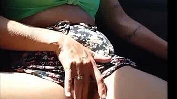 Horny Wife Flashes Pussy In Uber