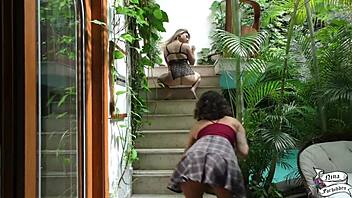 Naughty Photographer Seduces Hot Trainer Nina & Melody