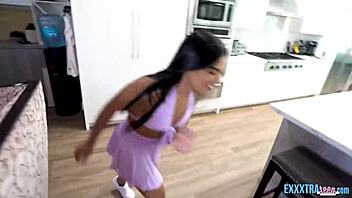 Horny Teen Brunette Hammered