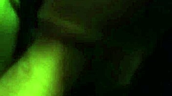 In the dark, mature babe gives pov blowjob secretly to avoid her husband noticing 😏