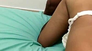 Amateur black teen gets her pussy pounded from behind