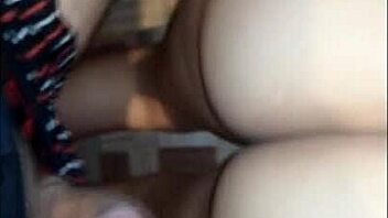 Horny with friend's husband, massaging cock and ass