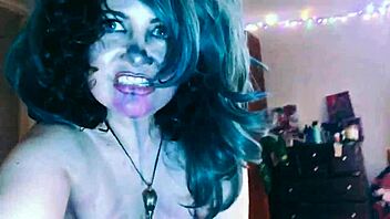 Belly laughs and belly jiggles in this mature magic video