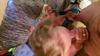 Wow, Stepmom Is Sucking Off Her Stepson So Roughly!