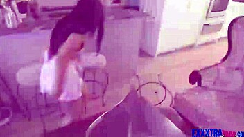 Horny Teen Brunette Hammered