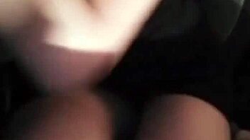 russian girl hangs out with boyfriend in car