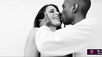 British submissive wife gets rough anal from black bull in interracial threesome