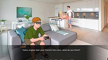 taboo hentai with best friend blonde milf