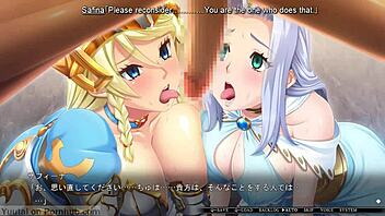 I-I can't resist the busty princess's hypnosis in this visual novel, it's driving me crazy!