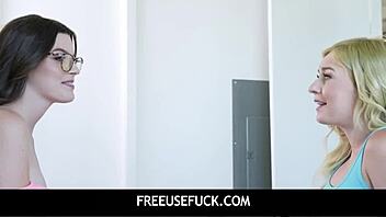 FreeUseFuck - Minxx Marley and Fiona Frost Tempt Curious Roommate?