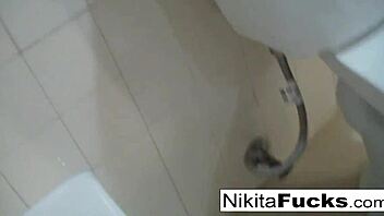 nikita von james masturbates her big tits and ass in sexy russian home movie