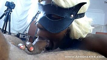 Deepthroating and fucking with an amazing ebony girl in part 2 of this video