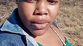 Dominating My Fat Pussy and Clit in a Public Bush Outdoor!