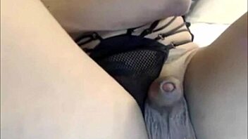 Hot tranny masturbating with a dildo and a fleshlight